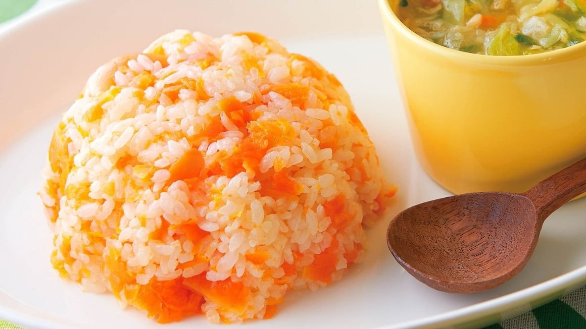 にんじんバターご飯