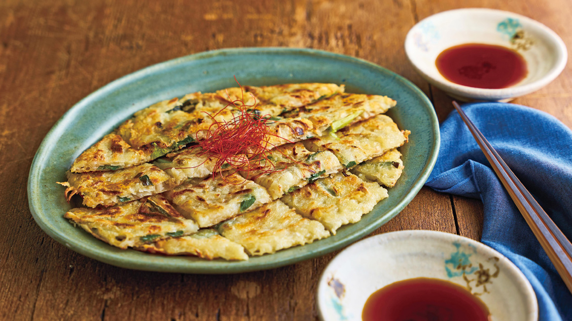 ごぼうのチーズチヂミ